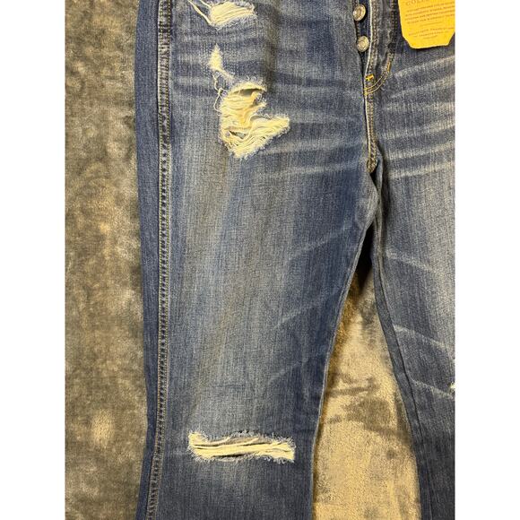 NWT American Eagle Outfitters Vintage Hi-Rise Flare Button Fly Jeans Size 10 - Picture 12 of 14